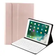 Bluetooth Keyboard & Leather Tablet Case For Ipad Air / Pro 9.7 Three Gear Angle Adjustment Magnetic Sleep Function Abs Brushed Texture Pink