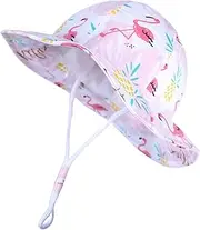 [Malaxlx] Baby Toddler Kids Bucket Sun Hat Cute Print Summer Outdoor Infant Beach Hat for Boys Girls