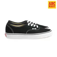 在飛比找PChome24h購物優惠-Vans AUTHENTIC 黑色滑板鞋 V1C010499