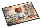 Redbone Coonhound The Chef Doormat Front Door Mat Indoor Outdoor Rugs for
