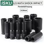 ISKU 1/2 IMPACT SHOCK EYE 8-41MM 長短專業工具 1/2 IMPACT SOCKET 8-