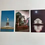 Liberty Bell Statue Of Liberty Jefferson Memorial Postcards