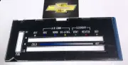 1976 1979 CAMARO AC HEATER CONTROL PANEL LENS W/ BLACK BACKING PAPER CHQ # 423