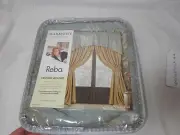 Arrow Home Fashion Reba Harmony APACHE TRAIL Cascade Valance 34X84 Blue/Taupe