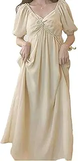 [CNPRAZ] Anti Radiation Dresses Maternity Clothes for Pregnant Womenskirts 5G EMF Protection Shield Faraday Cloth Double Layer,XL, Yellow