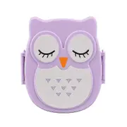 Owl Lunch Box Food Container Storage Box Portable Bento Box Purple Reusable Plastic Meal Prep Containers Divided Food Storage Containers