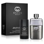 GUCCI 罪愛男性淡香水禮盒(淡香水90ML+體香膏70G)-贈隨機紙袋