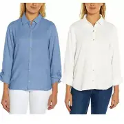 NEW!!! Orvis Ladies' Long Sleeve Button Up Top Size & Color VARIETY!!!