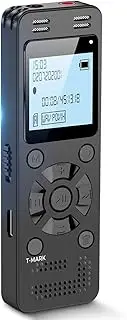 128GB Digital Voice Recorder for Lectures Meetings - EVIDA 9296 Hours Voice Activated Recording Device Audio Recorder with Playback,Password