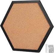 Decorative Cork Boards for Walls Hexagon Shape Cork Board Mounting Hardware Photo Display Tack