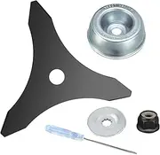 3 Teeth Brush Cutter Blades with Adapter Attachment Kit for STIHL String Trimmer Brush Cutter for 20mm or 25.4mm