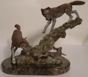MISSED by a HARE Pewter Wolf Kitty Cantrell Legends Limited Ed # 161/500 (NIB)