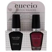 Cuccio Match Makers Set - Call In The Calgary by Cuccio for Women - 2 Pc 0.44oz Veneer Soak Of Gel Nail Polish, 0.43oz Colour Nail Polish