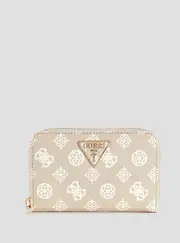 GUESS Women's Beige Logo Medium Wallet