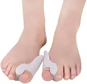 AIMALL 2x Silicone Gel Bunion Protector Toe Straightener Separator, Pain Relief Alignment, Valgus Corrector, Foot Comfort, Washable and Reusable