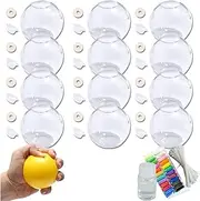 Milky Blank Skins Empty Stress Ball DIY Kit, Blank Pressure Ball Skin DIY Kit, Expander Tool for Sensory and Stress Balls (Transparent-5cm)