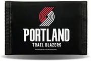 Rico Industries NBA Portland Trail Blazers Nylon Tri-Fold Wallet Nylon Tri-Fold Wallet, 3' x 5'