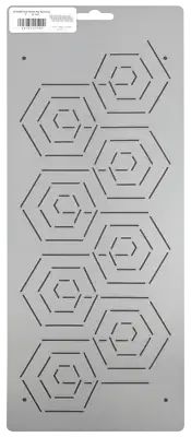 Quilting Stencil Hexagon Border Honeycomb Quilt Pattern Continuous Line Template