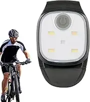 Clip On Light for Running - 5 LED Long Lasting Multifunctional Portable Lamp USB Charging | Walking at Night Hands Flashlight, High Visibility Accessories for Hiking, Camping, Adventure