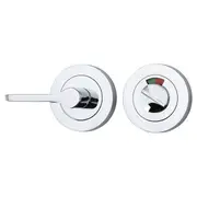 Accessibility Privacy Turn with Indicator Round Polished Chrome