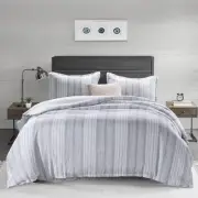 Stone Washed 100% French Linen Duvet Cover Set 3 Pieces- Super Soft, King Siz...