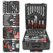 899-Piece Home Repair Tool Set Tool Box Storage Box with 4-Drawers in Black