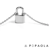 在飛比找蝦皮商城優惠-PD PAOLA 西班牙時尚潮牌 銀色鎖頭項鍊 925純銀 