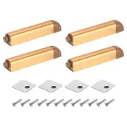 4Pcs Push to Open Door Latch, Aluminum Alloy Magnetic Push Latches, Gold