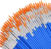 100Pcs Paint Brushes Bulk Small Paint Brushes for Kids Fine Paint Brushes Set