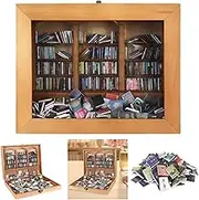COCOJAM Anxiety Bookshelf Mini Bookshelf, Anxiety Bookshelf Mini Books 300 Pcs, Miniature Bookshelf Decor for Room Office Display, Shake Bookshelf Shake Away Your Anxiety for Family and Friends