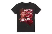 Dexter Mens Bloody Heart T-Shirt (Black) - UTTV7145
