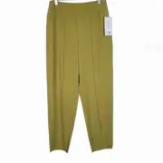 NWT ATHLETA Women's Vienna Slim Pants Size 8 Olive Green Split Hem Fall 22