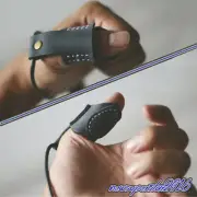 Archery Leather Thumb Finger Buckle Gloves Tabs Stall Guard Draw String Protect