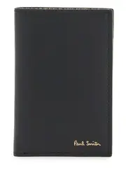 [PAUL SMITH] PAUL SMITH signature stripe card holder OS Black