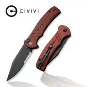 CIVIVI C20038E-2 COGENT Folding Knife, Button Lock Flipper, Part Serrated
