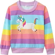 [Smazero] Little Girls Sweatshirt Long Sleeve Cotton Jumper Casual Kids Christmas Shirt Tops Childrens Pullover T-Shirt for Toddler Clothes Age 2-7 Years