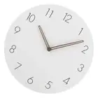 Contemporary 12Inch Wall Clock with Quiet Quartzs Movement Battery Operated