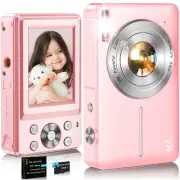 Digital Camera,FHD 1080P Kids Camera 44MP Point and Shoot Digital Cameras wit...