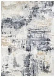 Imperial Sandstone Luxurious Textured & Lustrous in Dark Grey Rug