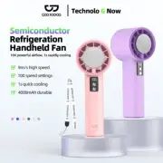 GOOJODOQ Mini Fan High Speed Handheld Fan With Refrigeration Sheet 100-level
