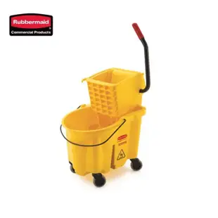 《有。餐具》[免運] 美國 樂柏美 Rubbermaid 商用 拖把擰乾器 拖把桶車 33L (RB-7580-88)