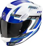 Scorpion EXO-391 Captor, full face helmet , color: Weiss/Grey/Blue , size: S