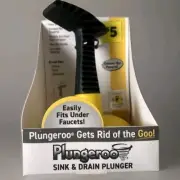 Sink Plunger, Powerful Mini Plunger w/ Short Handle, Easy-to-Use (1 Pc-Yellow )