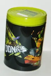 Teenage Mutant Ninja Turtles Large Round Illustrated Tin Coin Bank Style C NEW