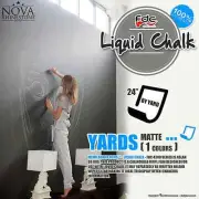 24" x 1 Yd Liquid Chalk Memo Board Adhesive backed Sign Wall Craft Vinyl