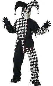 CHILD BOYS EVIL SCARY JESTER CLOWN