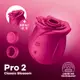 德國Satisfyer Pro 2 Classic Blossom 玫瑰拍打｜吸吮愉悅器- 古典玫紅 本月75折
