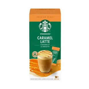 【STARBUCKS 星巴克】特選系列-即溶焦糖瑪奇朵/卡布奇諾/摩卡咖啡4入x4盒(共16入;口味任選)