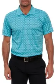 NWT Robert Graham "Allover Cocktail " Short Sleeves Polo Shirt Size L
