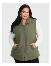 [Taking Shape] Puffer Vest in Olive